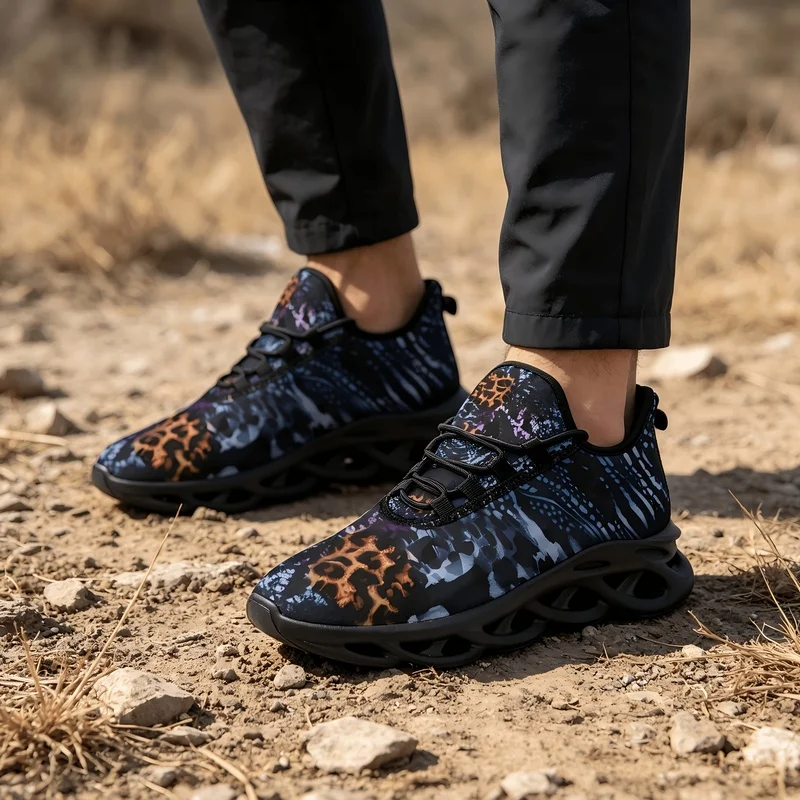Ladies Men Hollowed-out shock-absorbing trail running shoes for men Breathable fabric, lightweight, soft-soled outdoor hiking sh