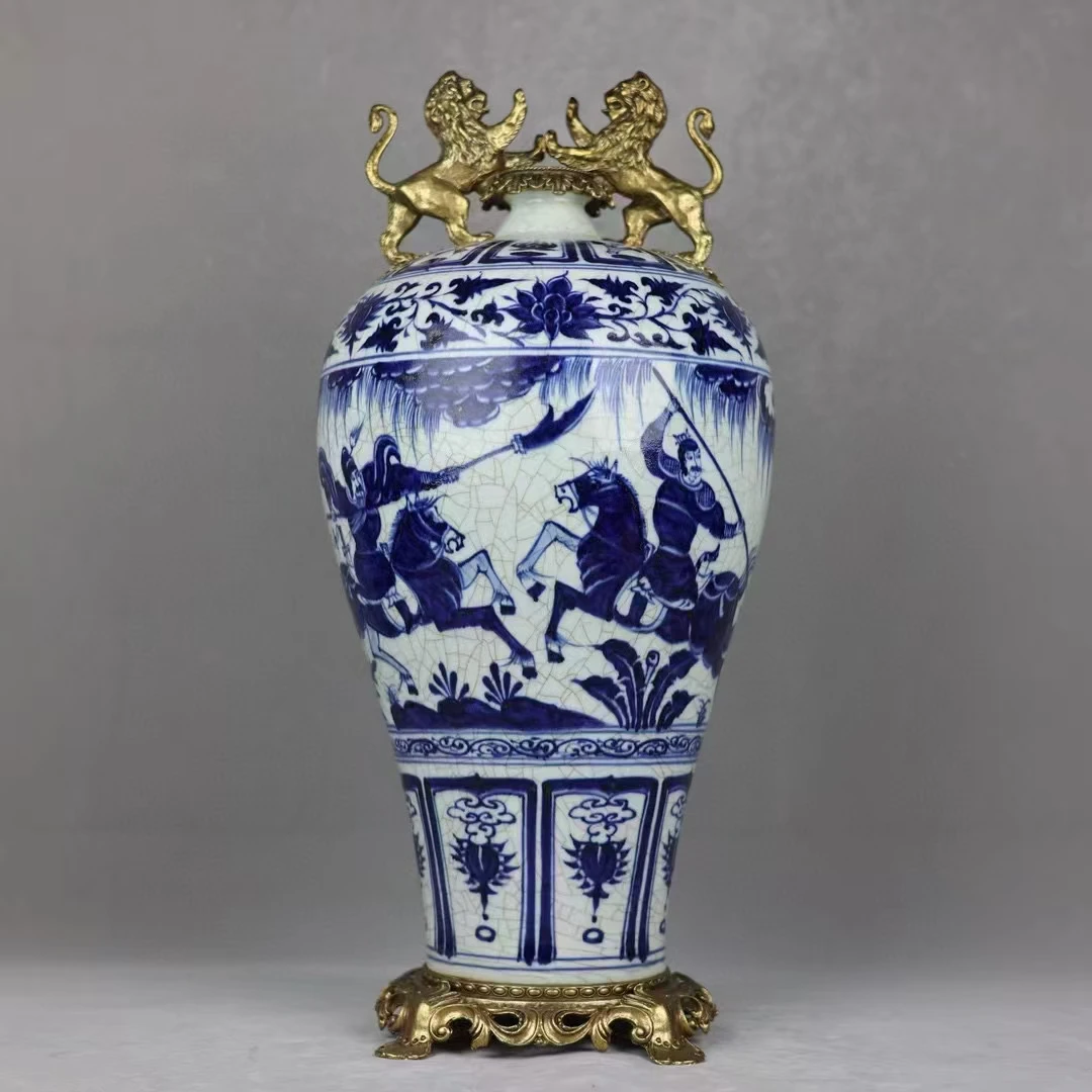

Jingdezhen high-end antique blue and white porcelain vases and official kiln porcelain collections Handmade decorations