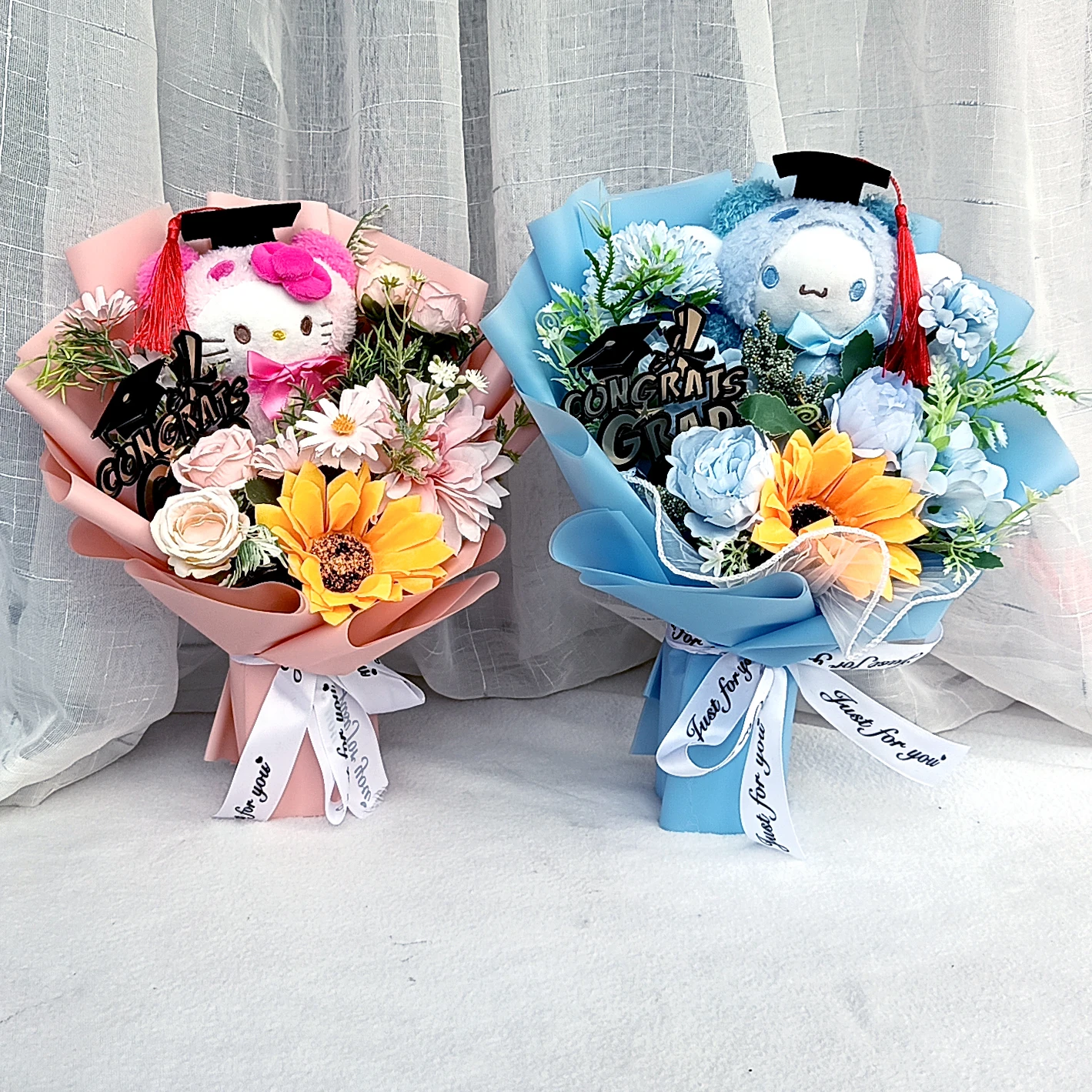 Afstuderen Cartoon Hello Kitty Kuromi Melody Cinnamoroll Knuffels Valentijnsdag Verjaardag Moederdag Afstudeercadeau