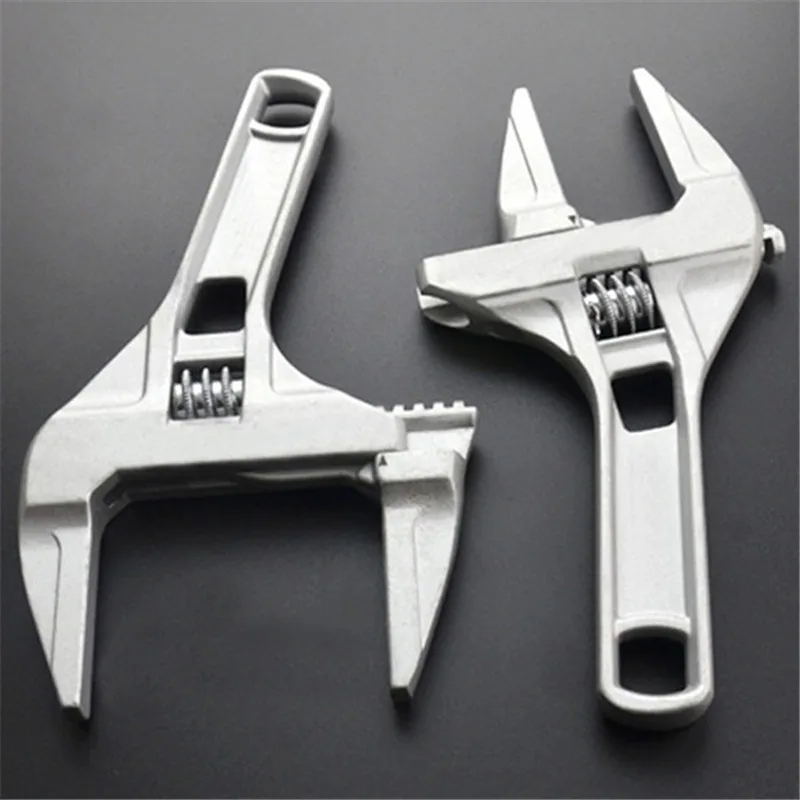 16-68mm Universal Repair Set Bathroom Hand Tools Large Opening Pipe Wrench Nut Key Adjustable Spanner Bathroom Repair Tool