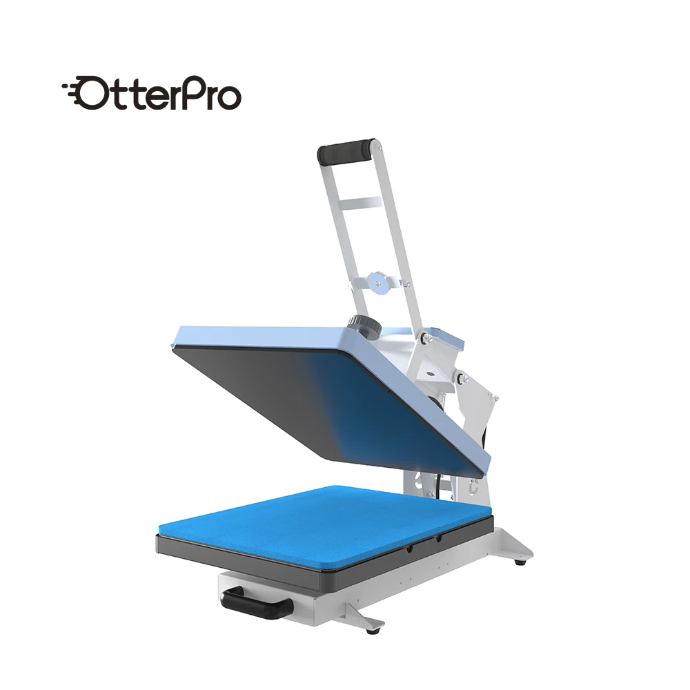 Wholesale New Manual OtterPro Flip DTF DTG Curing Hot Press (16 "x20"/40 * 50cm Light Blue)