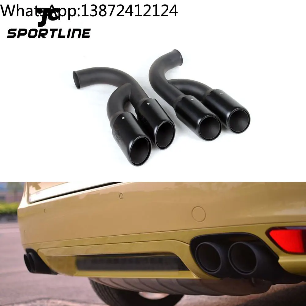 

Black Glossy Steel V6 Oval Tail Exhaust Tip for Porsche Cayenne 958 Turbo GTS Sport 11-14