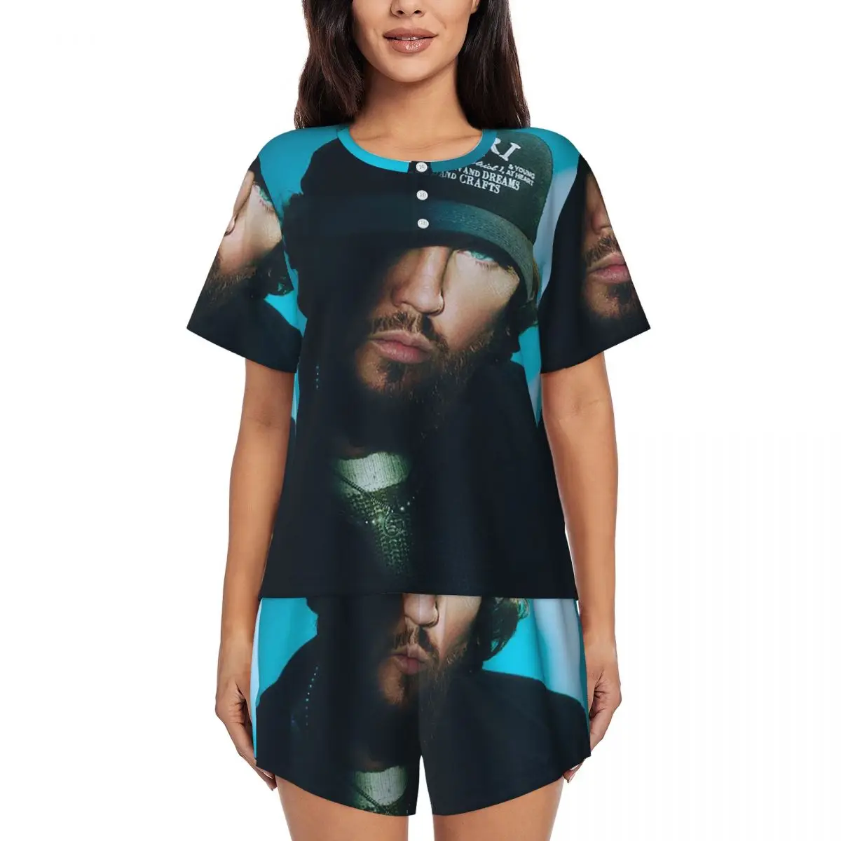 

Ночные рубашки с круглым вырезом и короткими рукавами James Arthur It'll All Make Sense In The End, женский мягкий пижамный комплект с короткими штанами