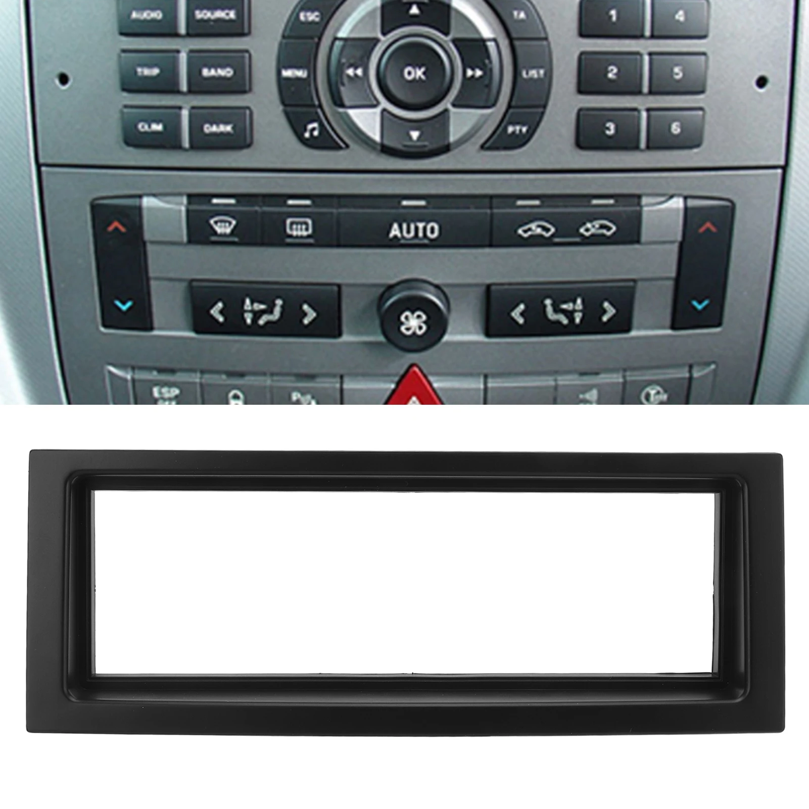 Radio Stereo Mounting Fascia Double Din Player Frame Black Replacement for CITROEN C5 2004 2005 2006 2007 2008 Car Style