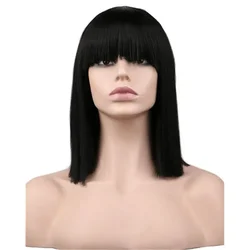 Anime Nico Robin Cosplay Black Cyan Wig Heat Resistant Synthetic Hair Cosplay Wig