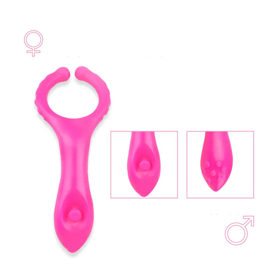 Vibrador de anillo para pene, estimulador de clítoris, masajeador de punto G, Clip, retraso de la eyaculación, productos para adultos, Juguetes sexuales para parejas