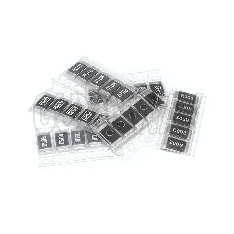 50 قطعة سبائك المقاومة 2512 SMD المقاوم عينات عدة R001 R002 R005 R008 R010 R015 R020 R025 R050 R100 10 أنواعX5 قطعة = 50 قطعة #5