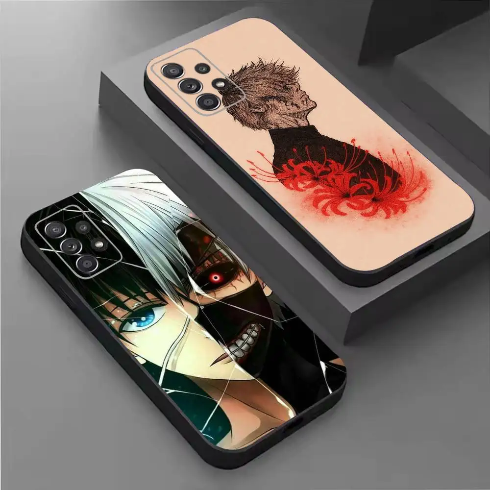 

Classic T-Tokyo Ghoul-l Soft Black Phone Case for Samsung S26,25,24,21,22,21,20,10,9,8,7,6Ultra,Plus,Fe, Lite