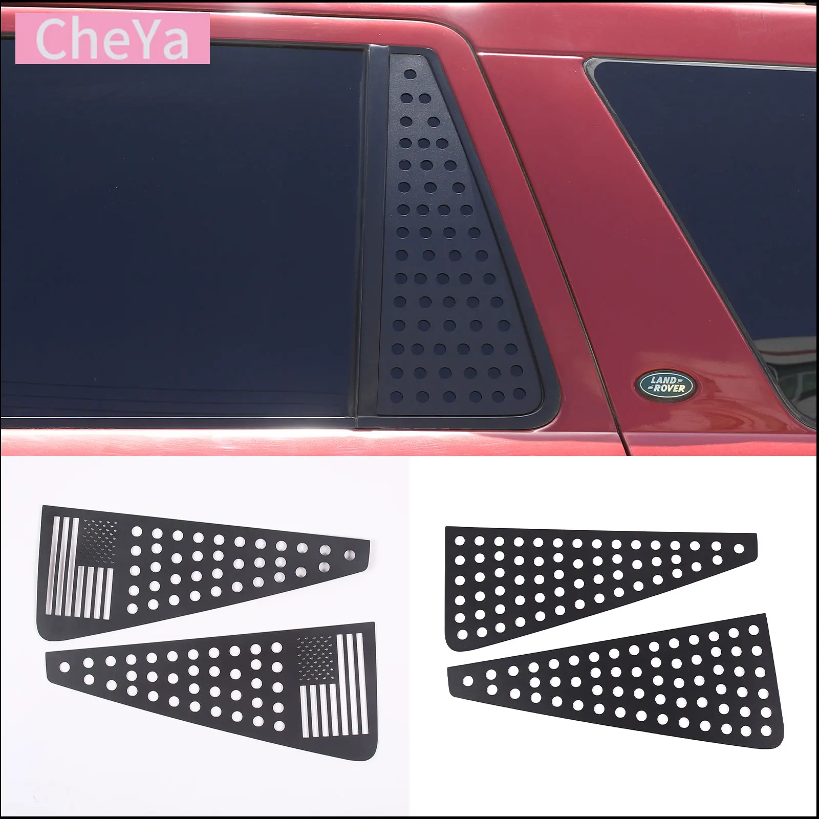 

For Land Rover Freelander 2 LR2 2007-15 Car Rear Window Glass Guard Plate trim Stickers Alloy Rear Window Protection Accessories