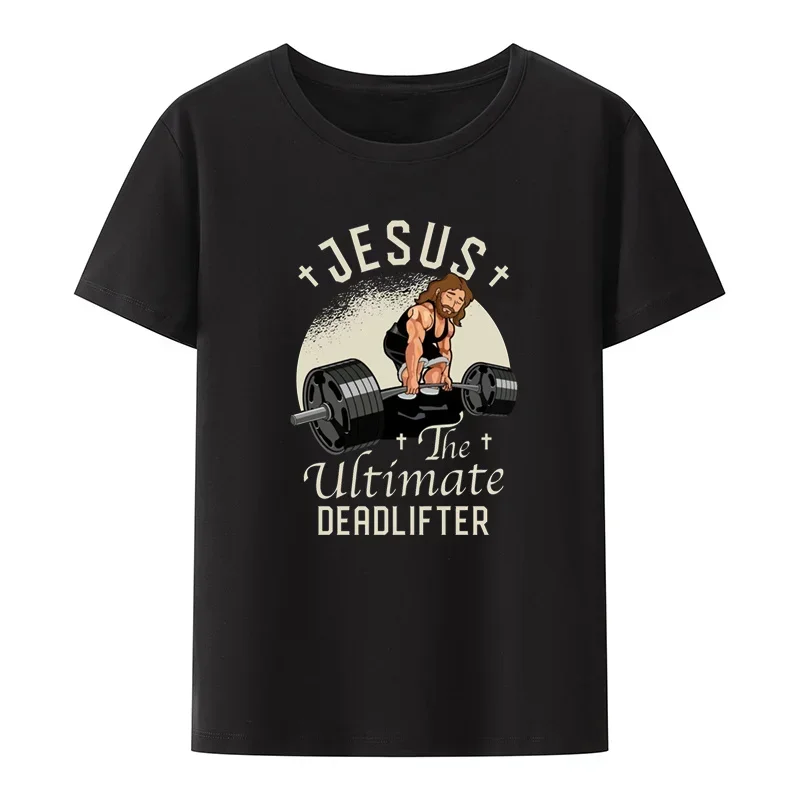 

Moshi Jesus Desu Funny T-shirt Tee Short-sleeve Breathable Casual Tops Pattern Roupas Masculinas Koszulki Vintage Clothes