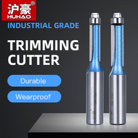 HUHAO Flush Trim Router Bit 12.7mm Shank Bearing Trimming Wood Cutter Template Pattern Router Bit Carbide Woodworking tools