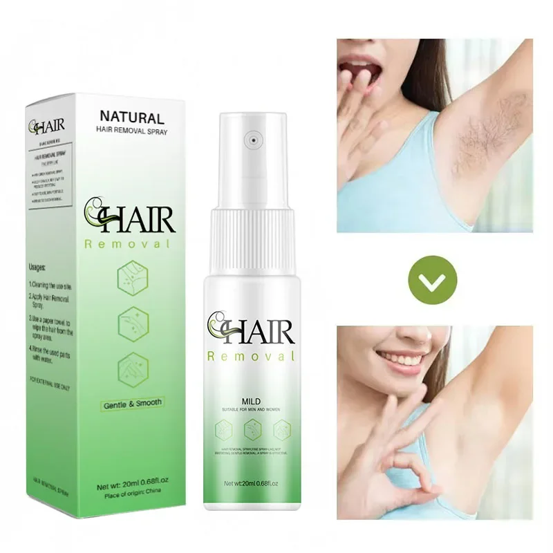 

Спрей для удаления волос Мощный крем Здоровое безболезненное средство для удаления Ингибитор роста Уход за женским телом