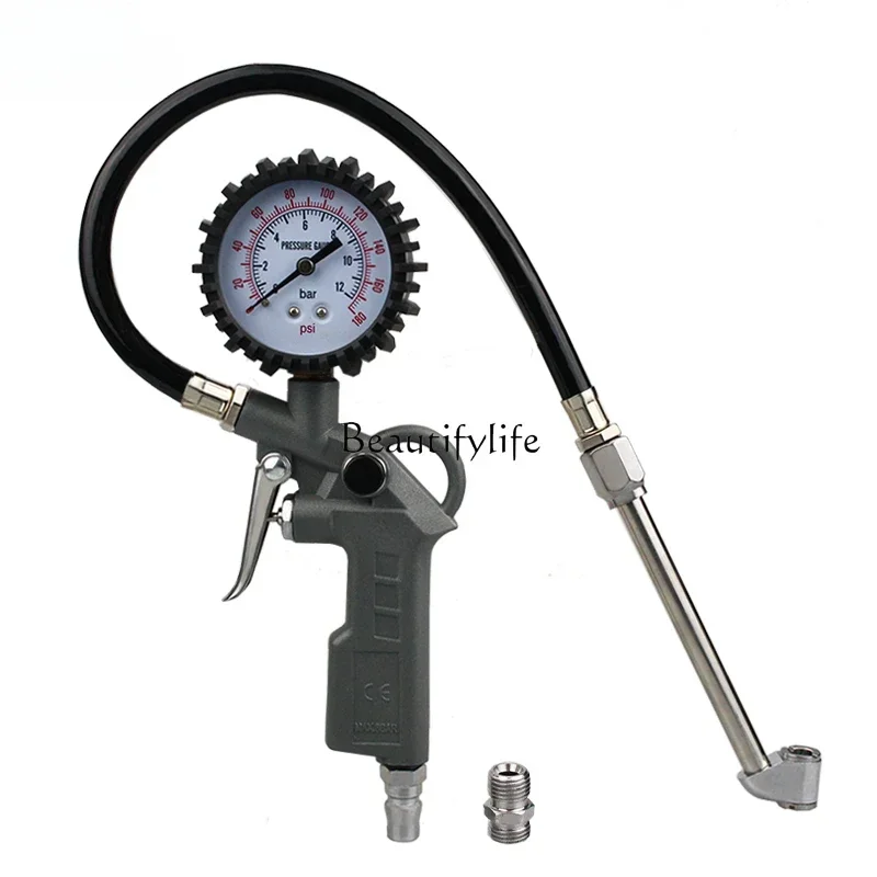 Car Tire Pressure Gauge Truck Inflation Strap Air Pressure Tire Pressure Detector Car  Guage