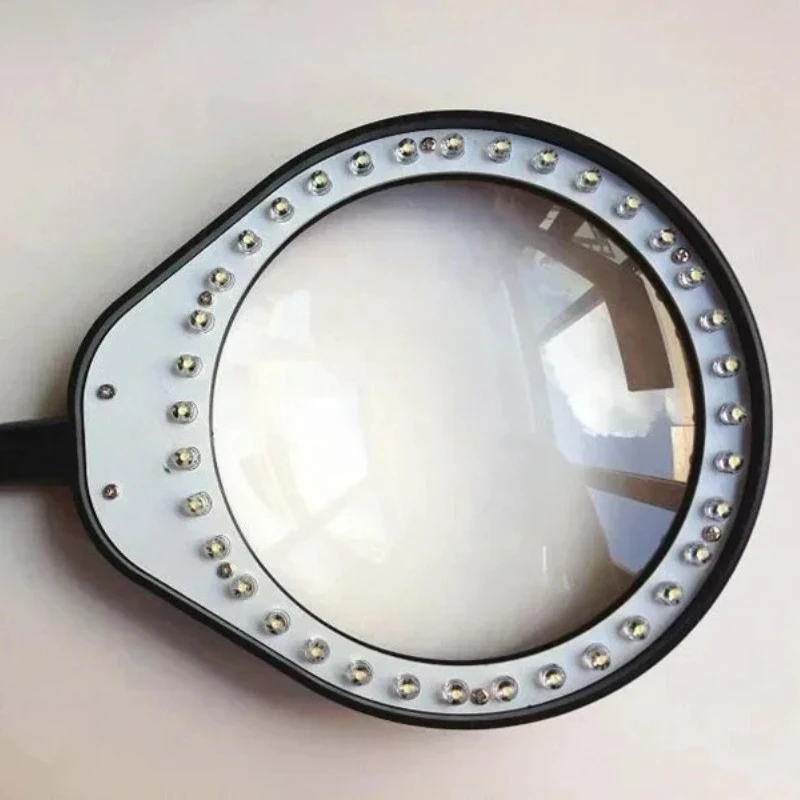 Loupe magnétique avec lampe lumineuse 5X avec Base magnétique, Loupe réglable pour machines Led, outils magnétiques