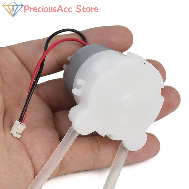 1Pcs Micro Peristaltic Pump DC 5V 6V Geared Motor Liquid Dosing Water Squeeze Pump For Lab Ink Sampling Device