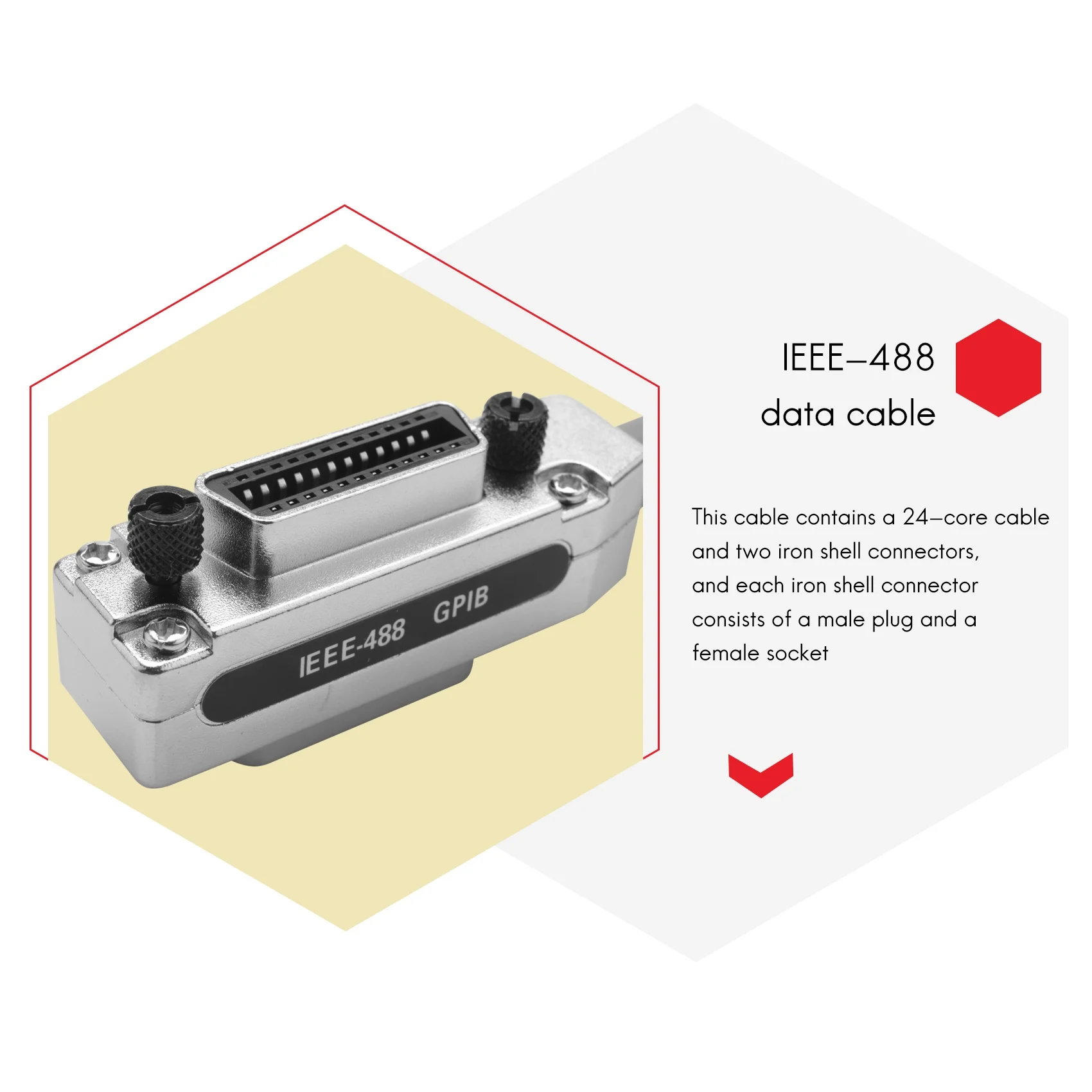 كابل بيانات IE488 Gpib للاتصالات الصناعية Pci Industrial #2