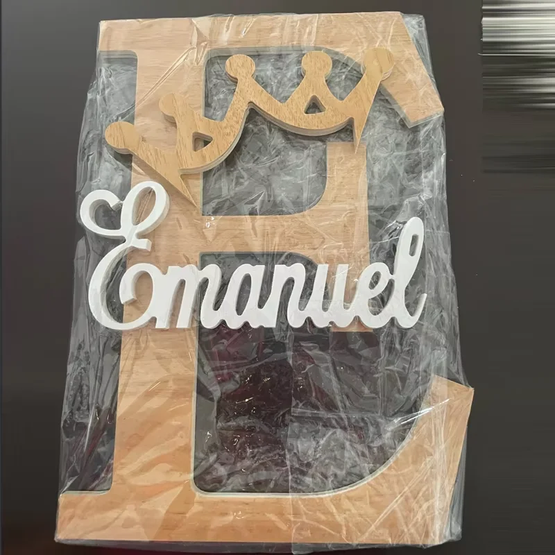 

Деревянные буквы для настенной подвески в детской комнате, табличка с именем ребенка для декора детской комнаты