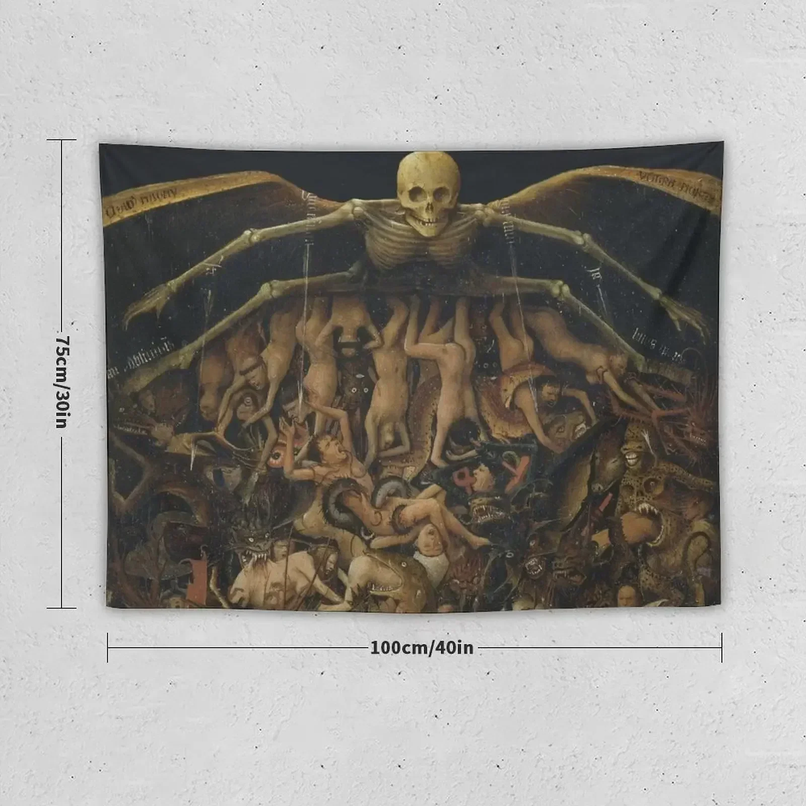 HD The Crucifixion The Last Judgment (detail) by Jan van Eyck HIGH DEFINITION Tapestry Room Decor Cute Tapestry