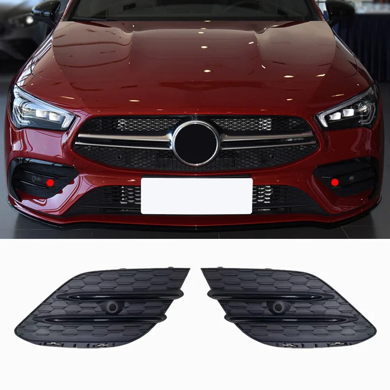 a 1188855901 1188856101 1188856001 1188854501 Front Lower Grill Grille Fog Lamp Cover Trim For AMG Mercedes CLA Class W118 C118