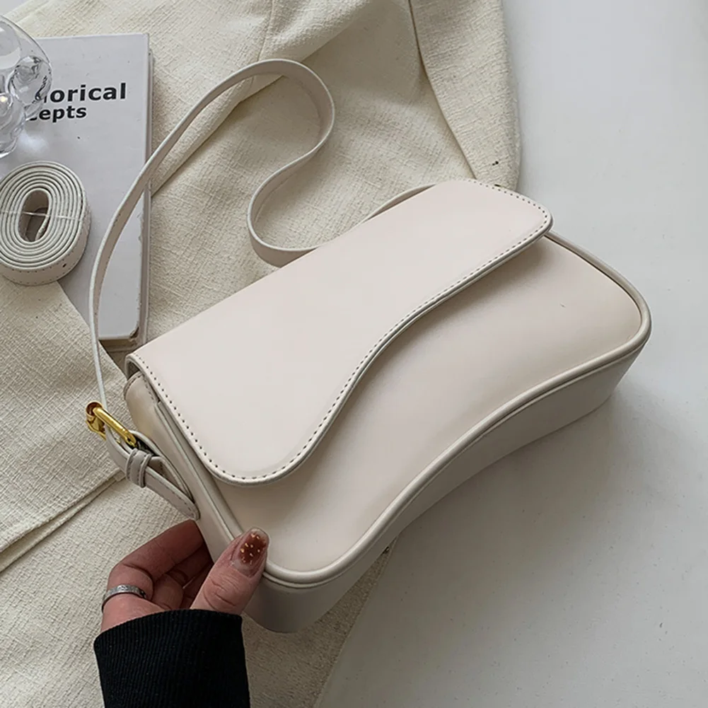 

Women PU Leather Flap Shoulder Bag Satchel Tote Bag Top Handle Bag Buckle Casual Armpit Hobo Bag Commuting Bag