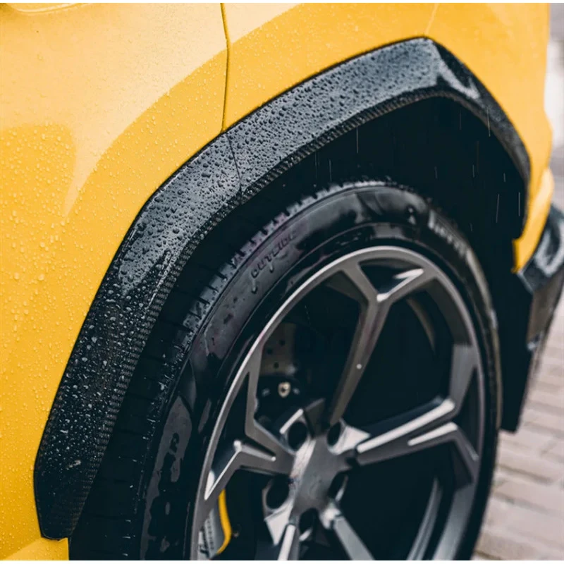 URUS Style Carbon Fiber Wheel Eyebrow Body Kit Front Bar Side Rock Rear Diffuser