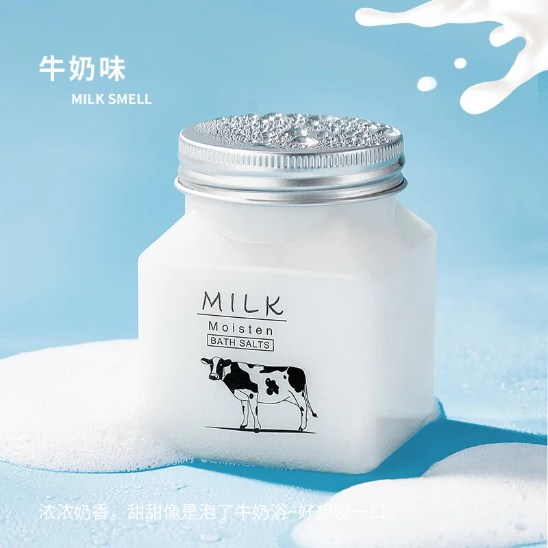 300ml Bath Milk Three-in-one Whole Body Peach Sea Salt Student Body Scrub To Remove Pimples and Horns From Chicken Skin