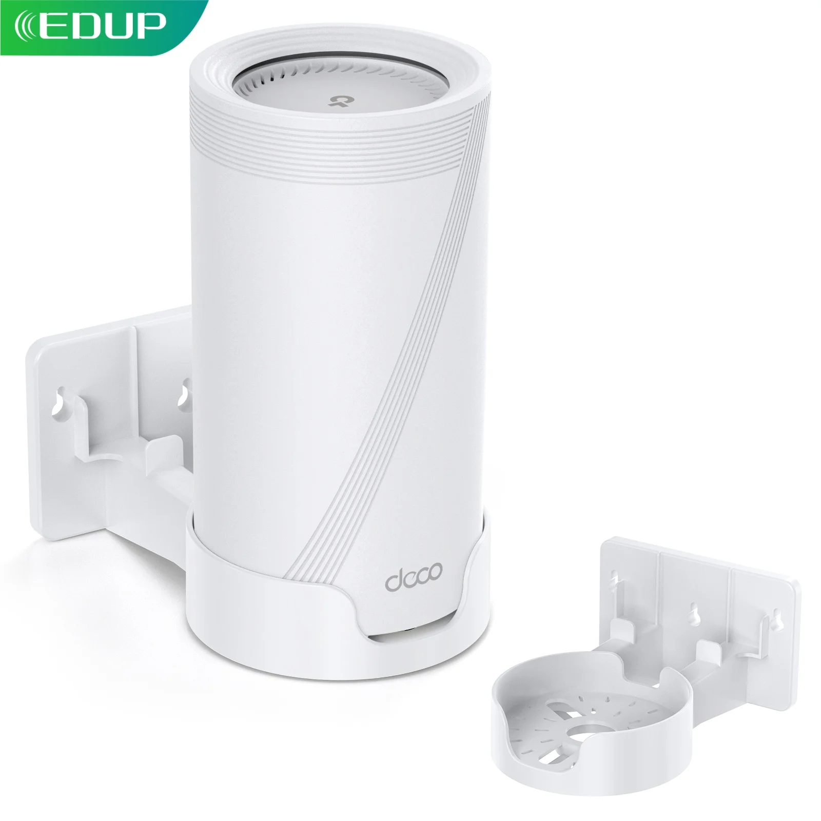 

EDUP WT1221-1pcs Wall Mount Bracket for TP-Link Deco BE Series WiFi 7 Routers Stable Holder Space Saving Installation Kit