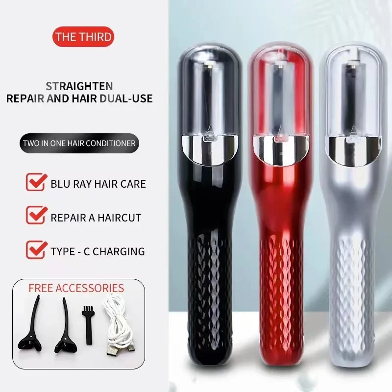 

Rechargeable Cordless Split Trimmer Hair Split Ends Trimmer Remover Damaged Hair Repair Care Treatment