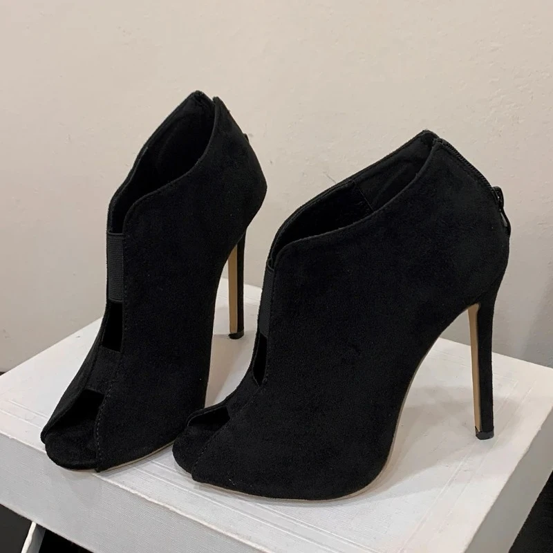 Aneikeh موضة أحذية النساء الصنادل تصميم مثير الجوف خارج اللمحة تو رقيقة عالية الكعب أحذية ربيع الخريف سستة Zapatos De Mujer #5