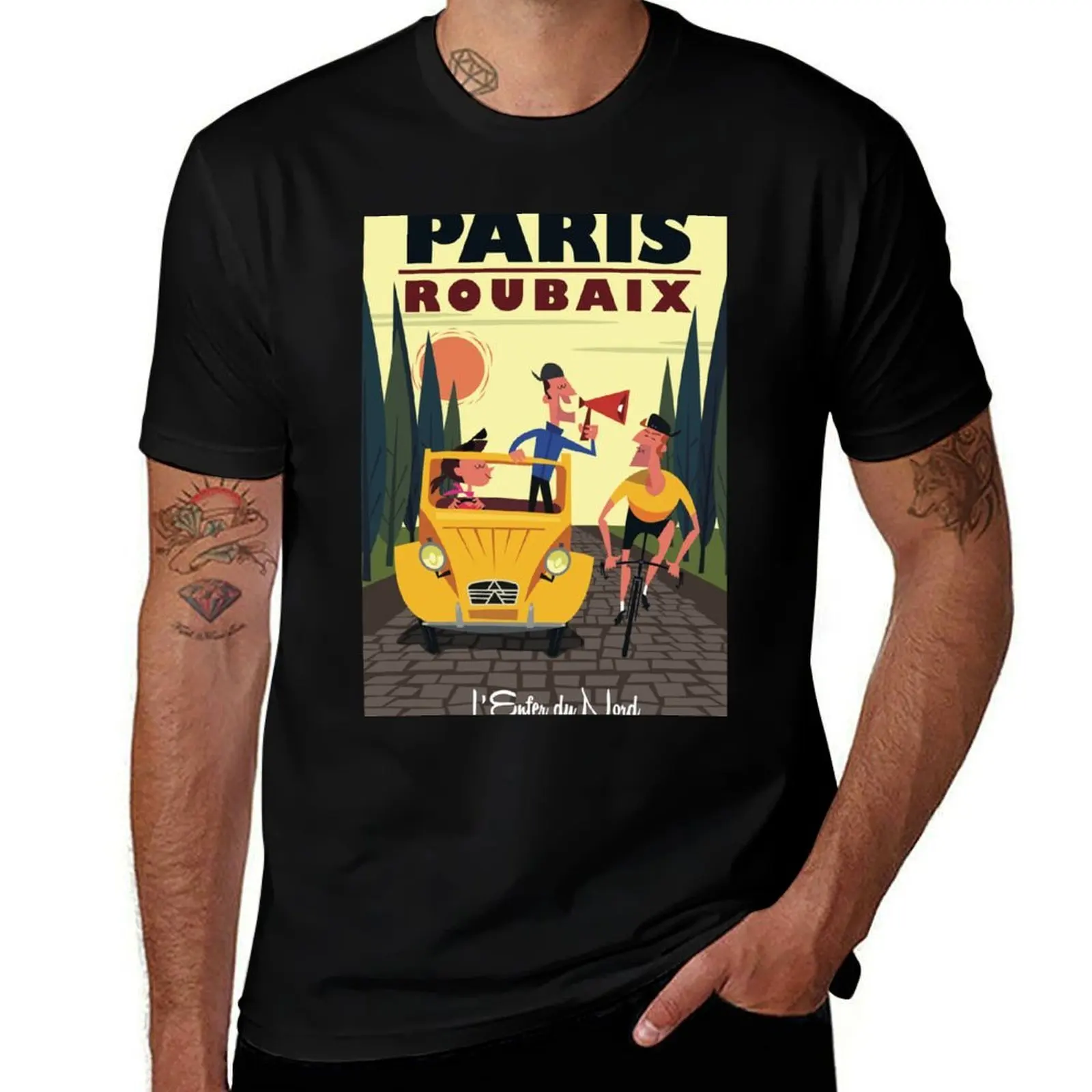

Paris-Roubaix poster T-Shirt man t shirts for men casual man t shirt cotton T-Shirt