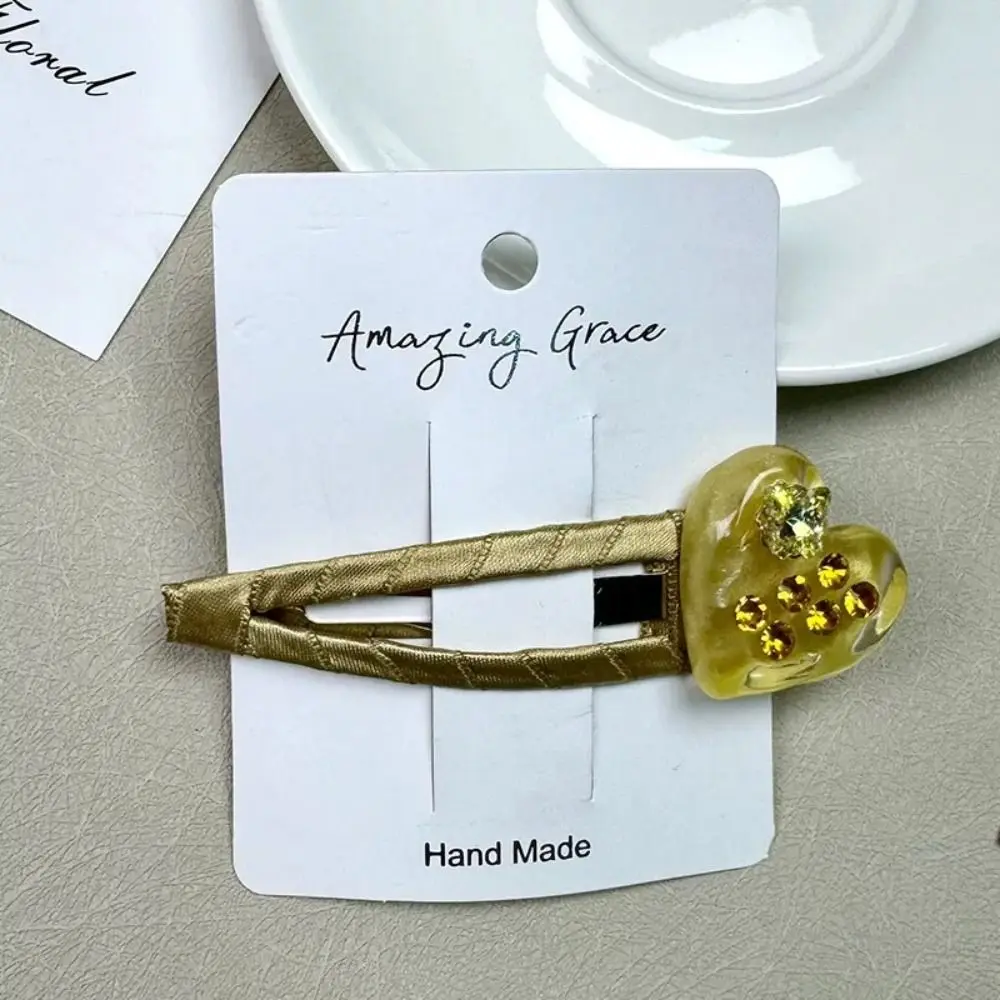 Заколка для волос из ацетата в стиле ретро, заколка для волос BB, заколка для челки, заколка со стразами, заколка-бабочка, заколка для волос в форме сердца, ежедневная