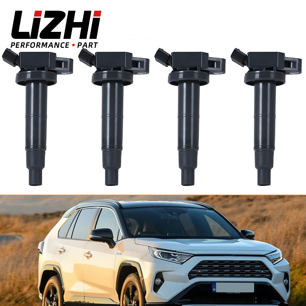 4PCS High Performance Engine Ignition Coil Set For 02-15 Toyota Corolla Corolla 9091902244 9091902243 9091902266 9008019023