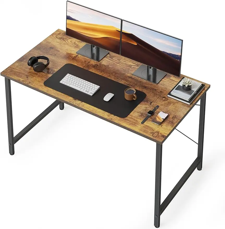 Cubicubi-Computer tisch, 47-Zoll-Home-Office-Schreibtisch, moderner PC-Tisch im einfachen Stil für Zuhause, Büro, Arbeits zimmer, Schreiben, Vintage