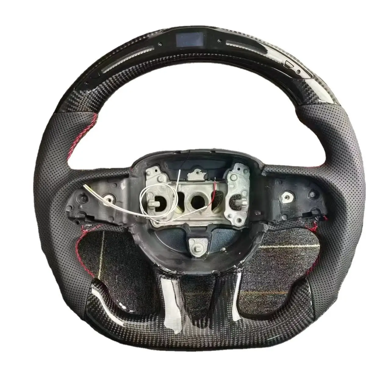 

Sports Wind Dodge Car Steering Wheel for Challenger Fit Charger-Leather and PU Material Without airbags