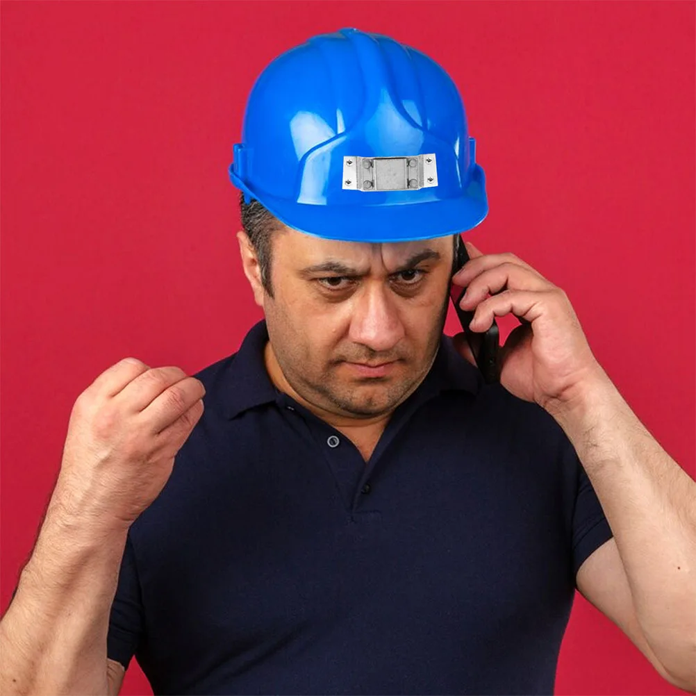 Staffa di montaggio per luce da 4 pezzi Supporto per lampada frontale in lega di alluminio Clip per elmetto protettivo Supporto per torcia per la costruzione mineraria