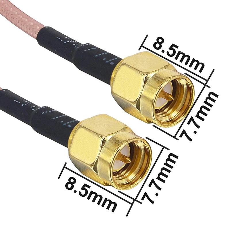 4x cabo sma macho wifi cabo antena 50 cm cabo coaxial sma macho para sma macho conector coaxial sma macho rg316 sma macho