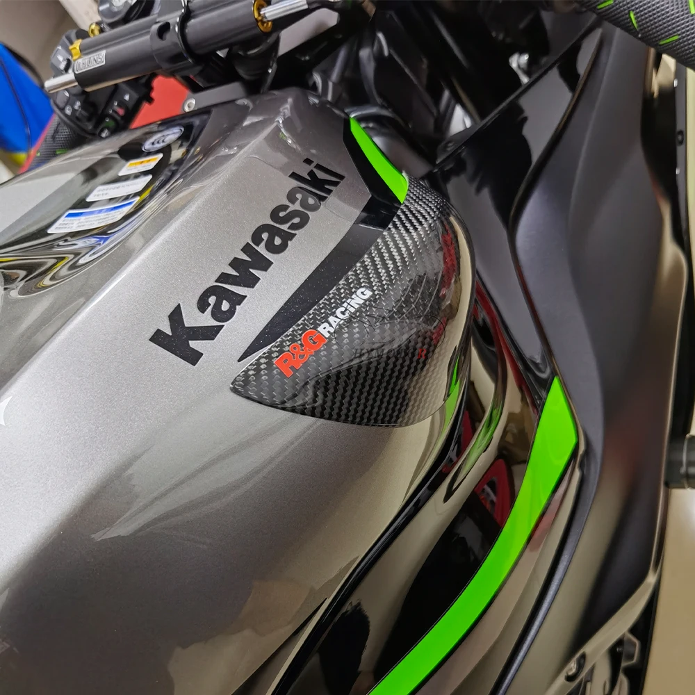 ZX-6R 2024 Neue Motorrad Carbon Kraftstoff Tank Schutz Gehäuse Dekorative Slider Für Kawasaki ZX6R 636 2019-2022 2023 2024 – Detail 3