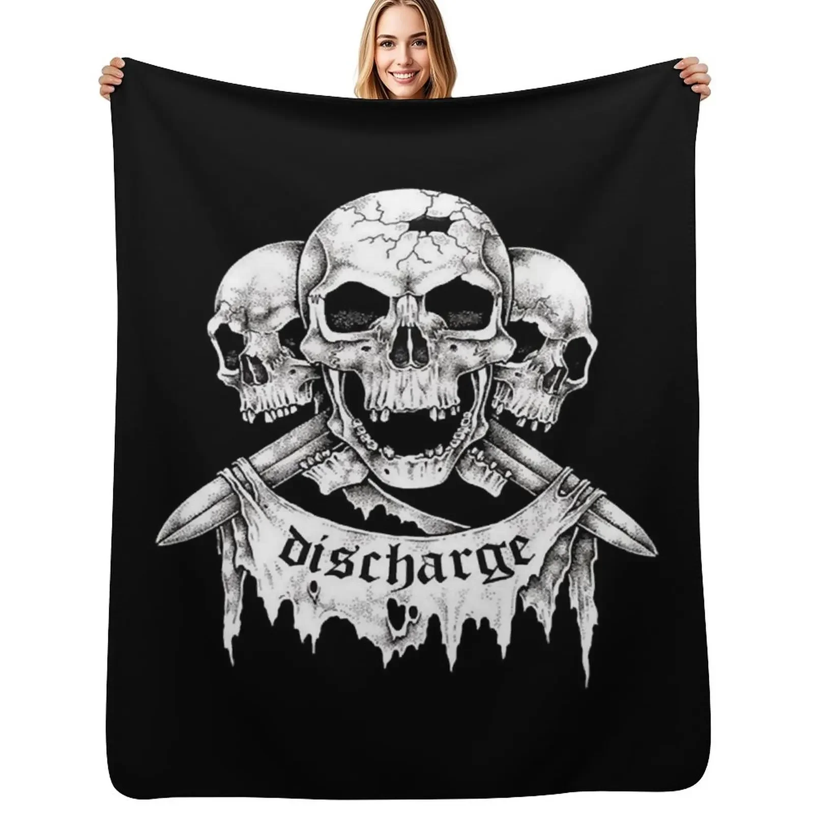 

Discharge Throw Blanket Soft Plush Plaid Cute Weighted Sleeping Bag Blanket