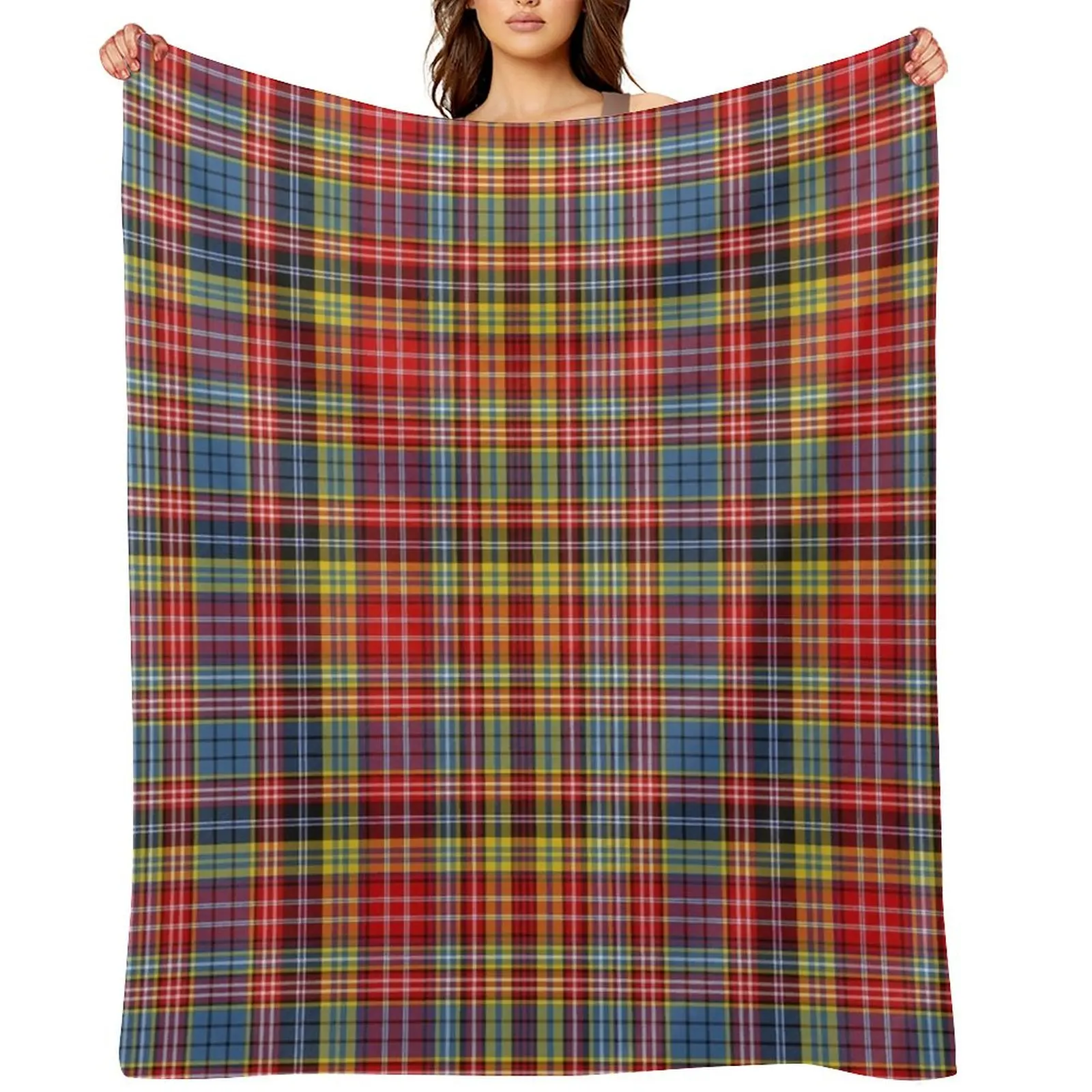 

Ogilvie Of Airlie Ancient Tartan Throw Blanket Soft Big Bed for sofa Nap Blankets