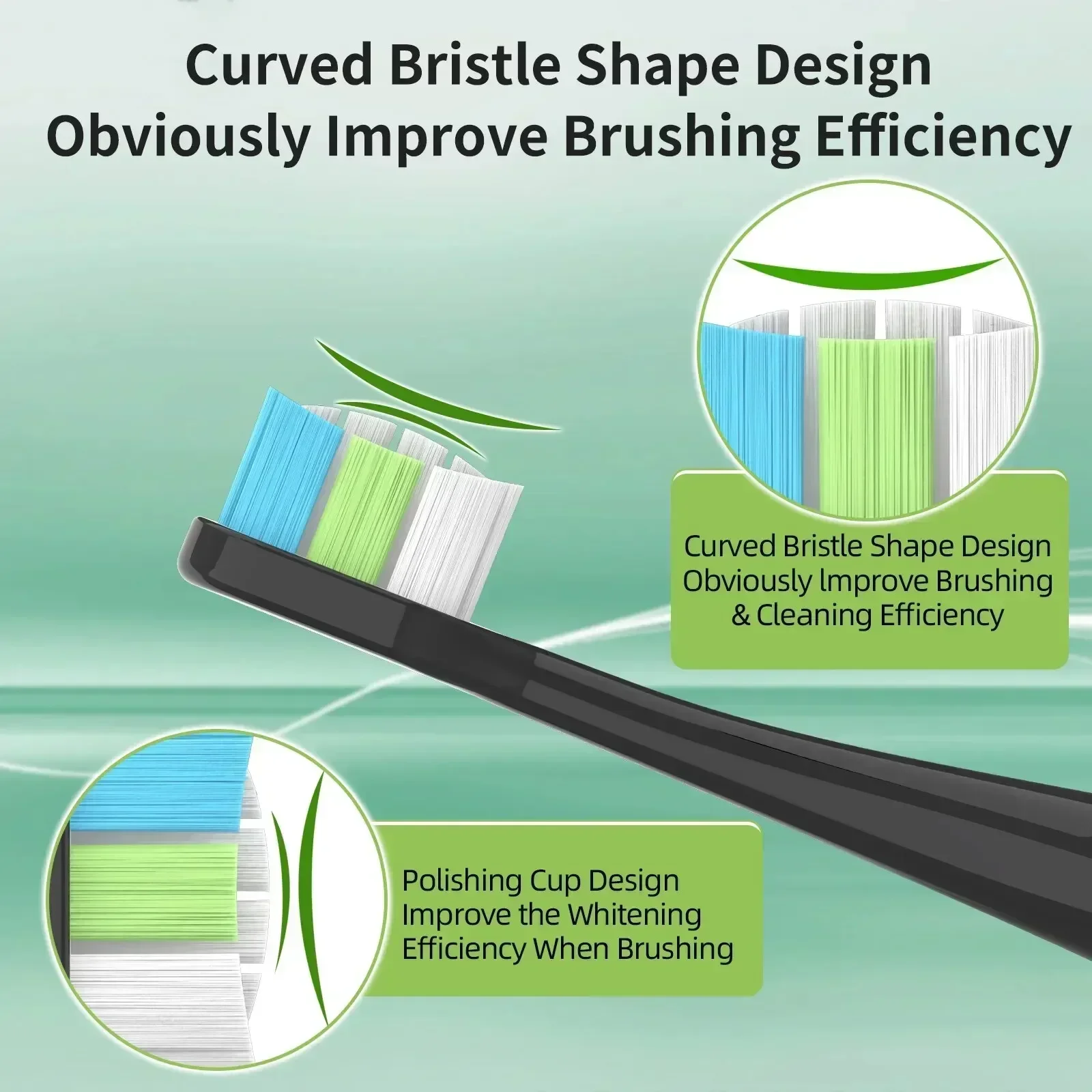10-pak kompatybilny ze szczoteczką do zębów Oral-B Clic Ultimate Clean Wymienne główki szczoteczki do szczoteczki do zębów Oral-B Clic