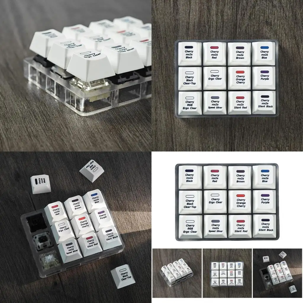 

652F Механическая клавиатура 12 -кратный переключатель сэмплер, Cherrys MX переключающий тестирование 12 -кратное тестирование с