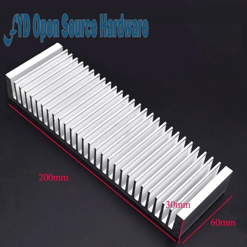 Heat Sink 200*60*30MM (Silver) High-quality Aluminum Heat Sink And Other Special Thicker Amplifier