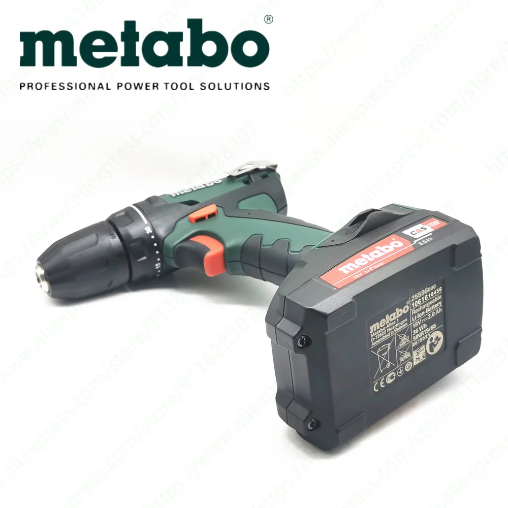 Metabo BS 18 Lithium Battery 18V Max 20V Rechargeable Hand Drill Screwdriver Power Tools