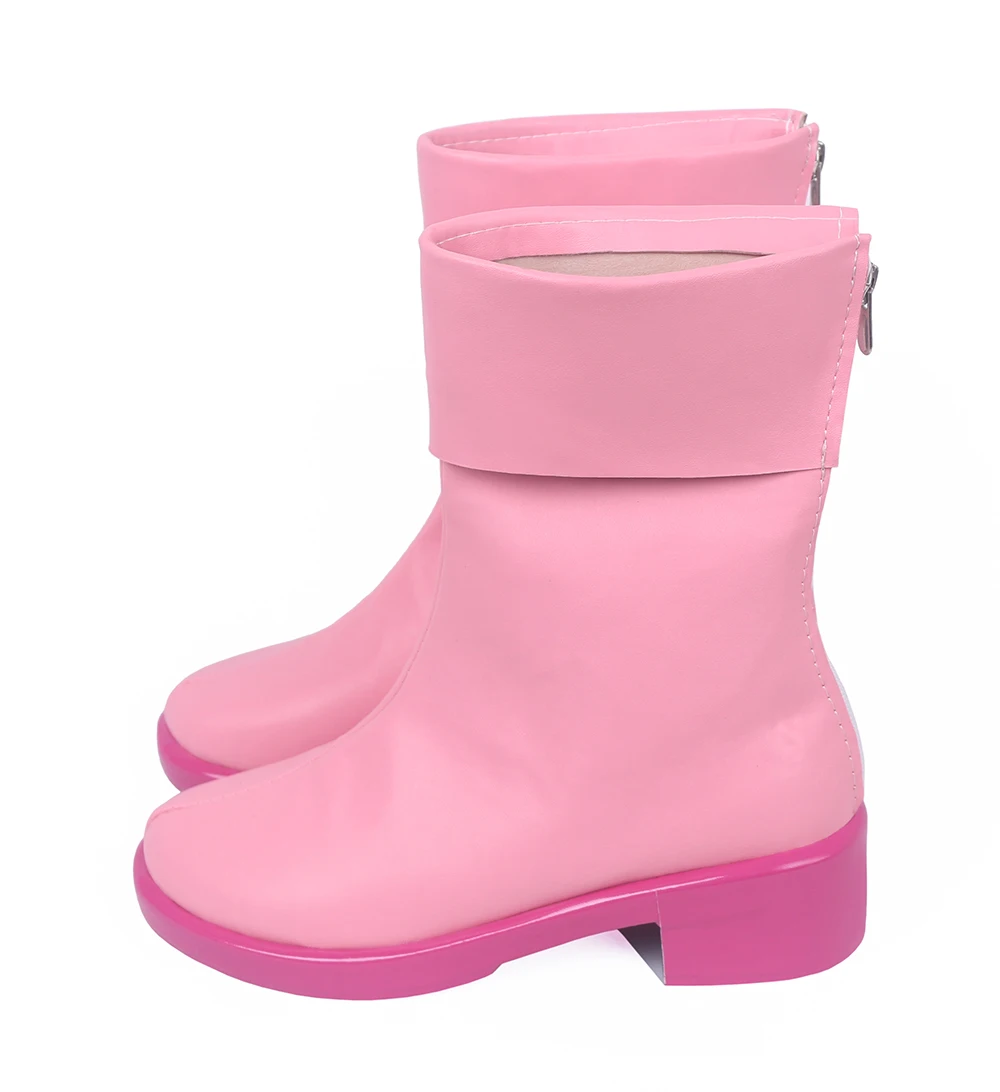 Anime Tashigi Custom Made Cosplay Shoes Pink Boots Halloween Props - view 3