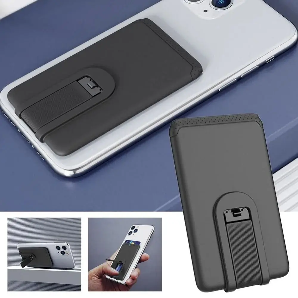 

Universal Silicone Cellphone Wallet Holder Card Case Paste Sticker Card Bag Pocket Bag Slot Card Phone Holder for iPhone/Samsung