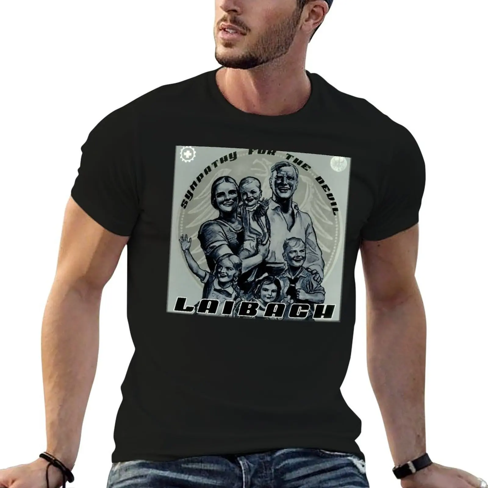 Sympathy For The Devil - Laibach - Cover Art T-ShirtT-Shirt baggy shirts custom shirt cotton t shirt men