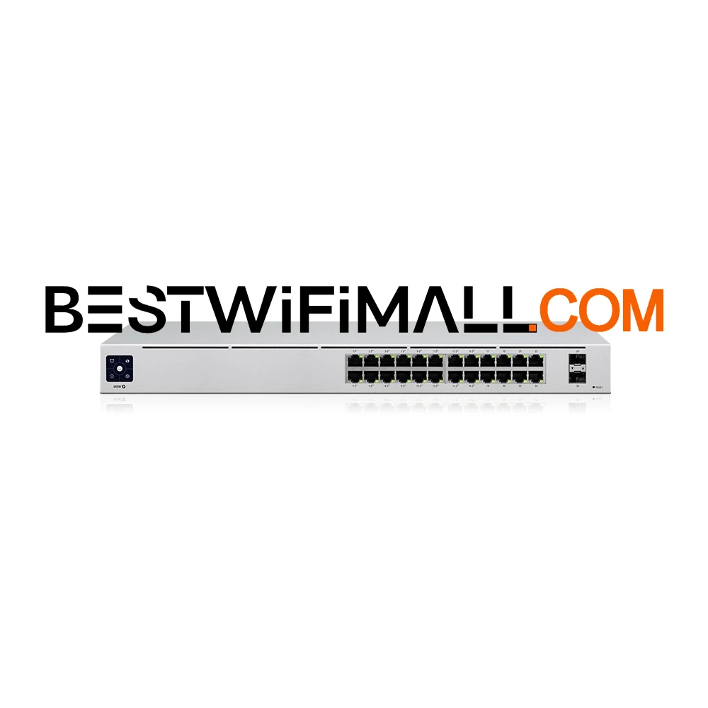 

UBIQUITI PoE Switch USW-24-POE 24 Layer 2 PoE Switch With Fanless Cooling System 2x1G SFP Ports 95W Total PoE Availability