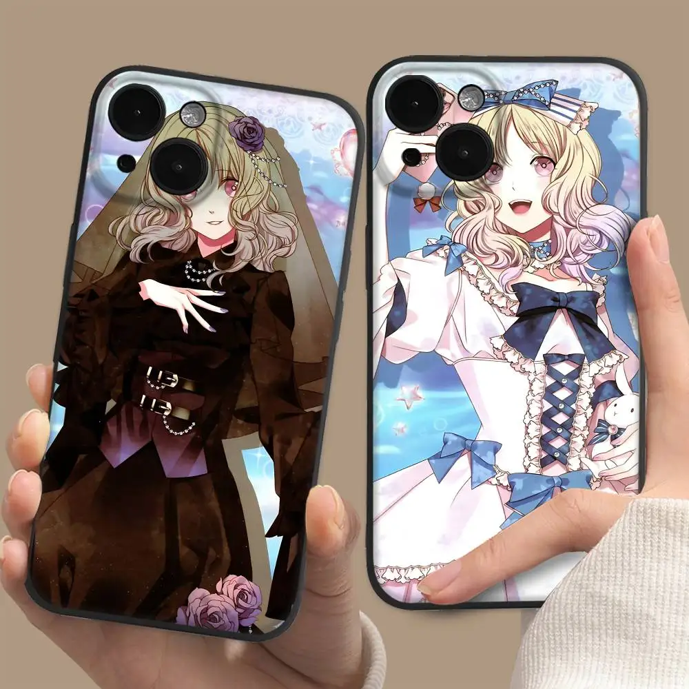 

D-Diabolik Lovers Komori Yui Anime Phone Case For iPhone 17 16 Pro Max 15 14 13 12 11 Mini Simplicity Short Shockproof Cover
