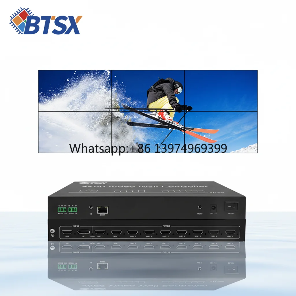 Bitvisus 4K60 1X3 1X4 1X5 1X6 Video Wall Controller 1X7 1X8 1X9 Video Processor Switcher 2X2 2X3 2X4 3X3 Image Processor Matrix