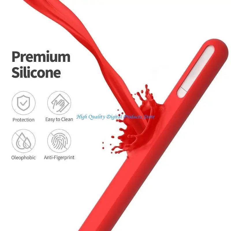 연필을위한 U2JE 인체 공학적 실리콘 그립 (USB C) 보호자 편안한 글쓰기